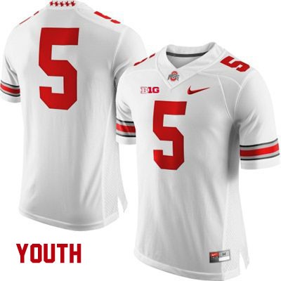 Women's NCAA Ohio State Buckeyes Braxton Miller #5 College Stitched Authentic Nike White Football Jersey HQ20M34YS